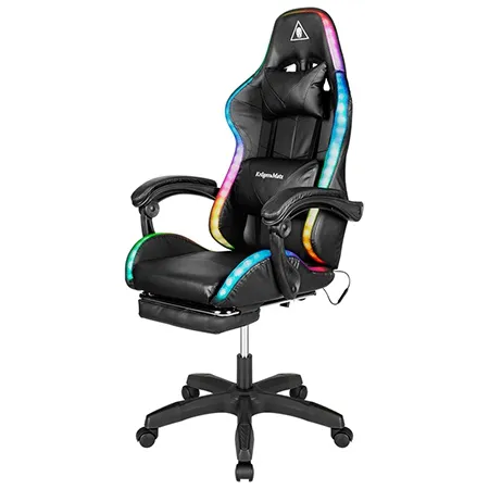 Scaun Gaming Gx-150 Negru LED Kruger&Matz