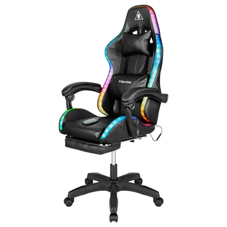Scaun Gaming Gx-150 Negru LED Masaj Kruger&Matz