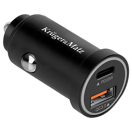 Incarcator Auto USB-A / Type C QC PD 38W Kruger&Matz