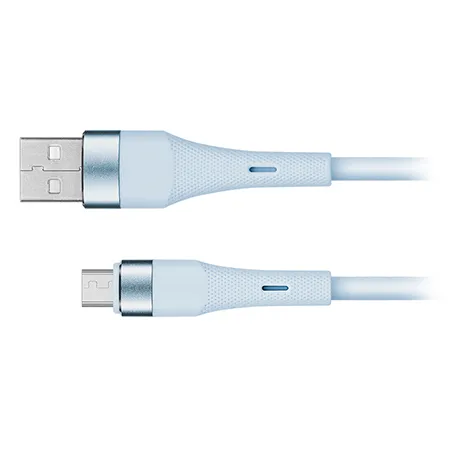 Cablu Silicon USB-Micro USB 1M Basic Kruger&Matz