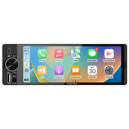Player Auto 1 din 4X60W Carplay Androidauto Kruger&Matz