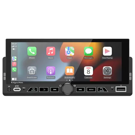 Player Auto 1 din 4X60W Carplay Androidauto Kruger&Matz