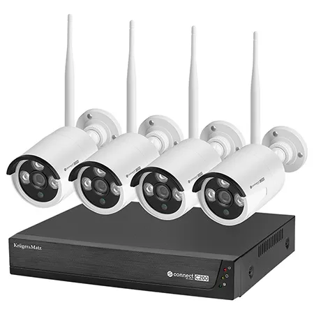 Set NVR Supraveghere Video Wifi 4 Camere Tuya C200