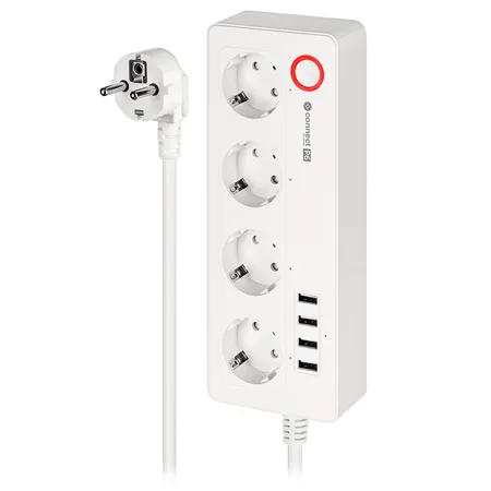 Prelungitor Smart 4 Prize Schuko 4 USB Connect P6 Tuya