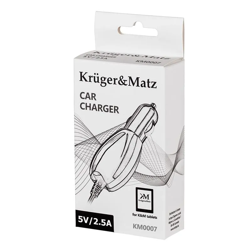 Alimentator Auto Tableta 5V 2.5A Kruger&Matz