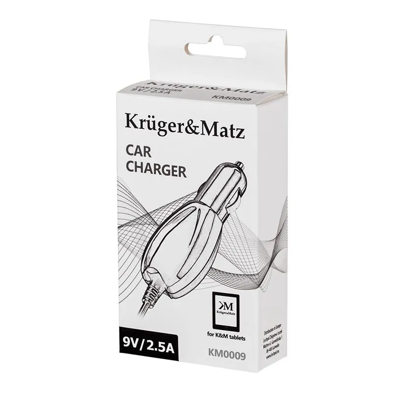 Alimentator Auto Tableta 9V 2.5A Kruger&Matz