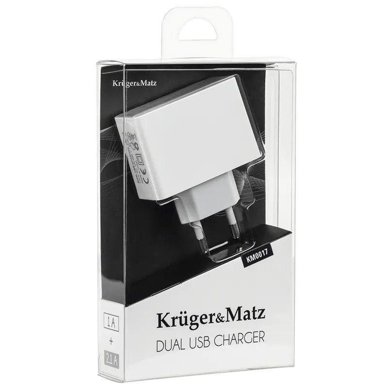 Incarcator Retea Dual USB 2.1A Kruger&Matz