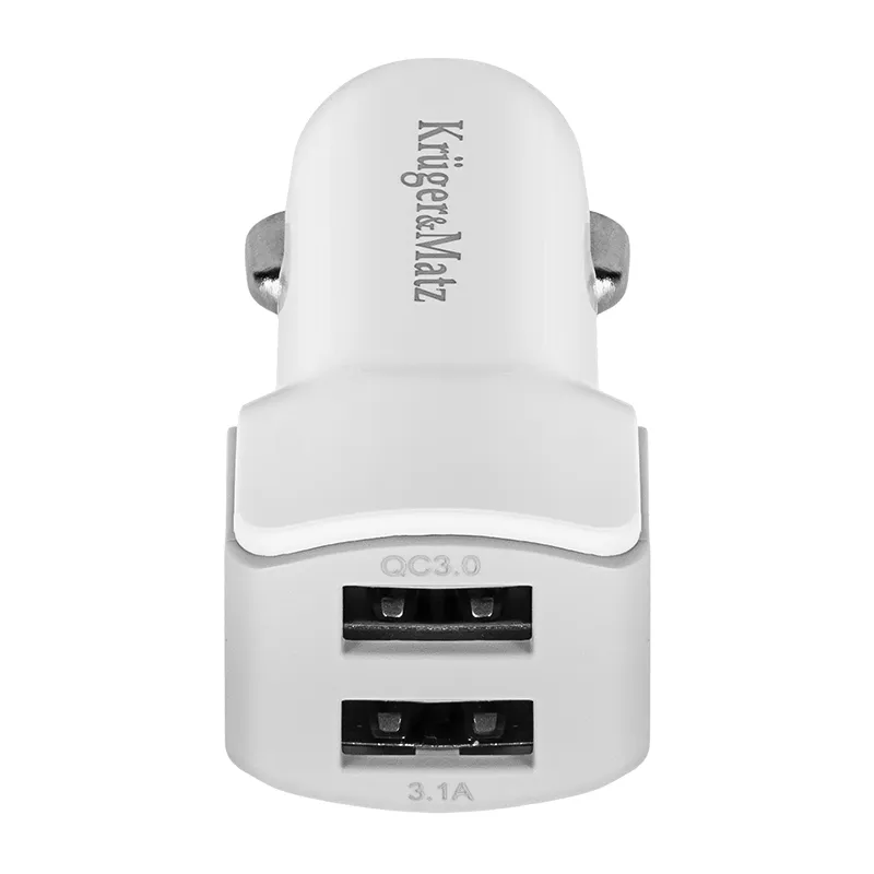 Incarcator Auto USB Dual 2.1A si 1A K&M