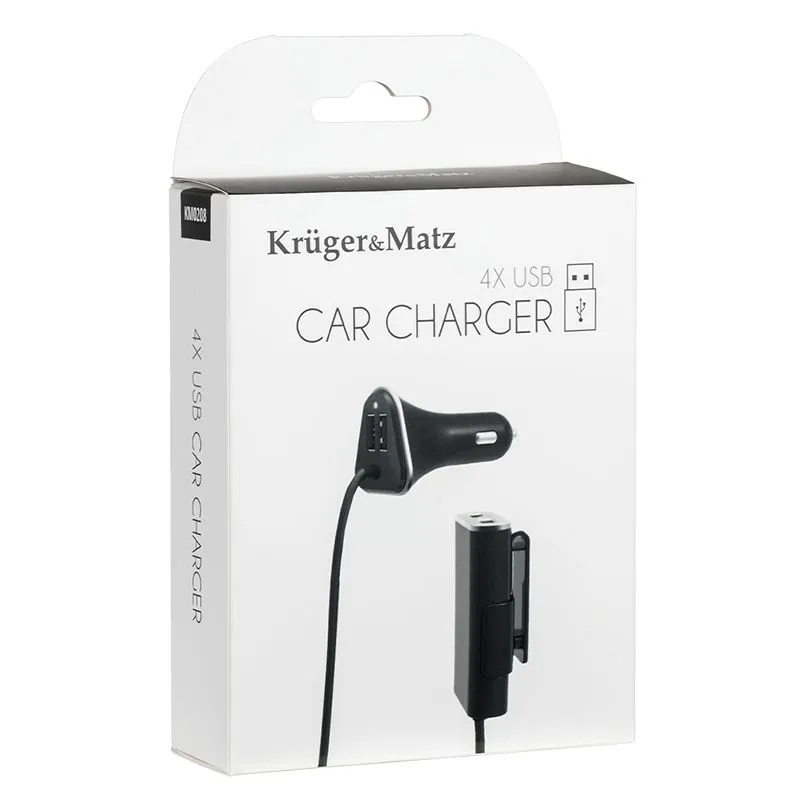 Incarcator Auto 2+2 USB 5.2A Kruger&Matz