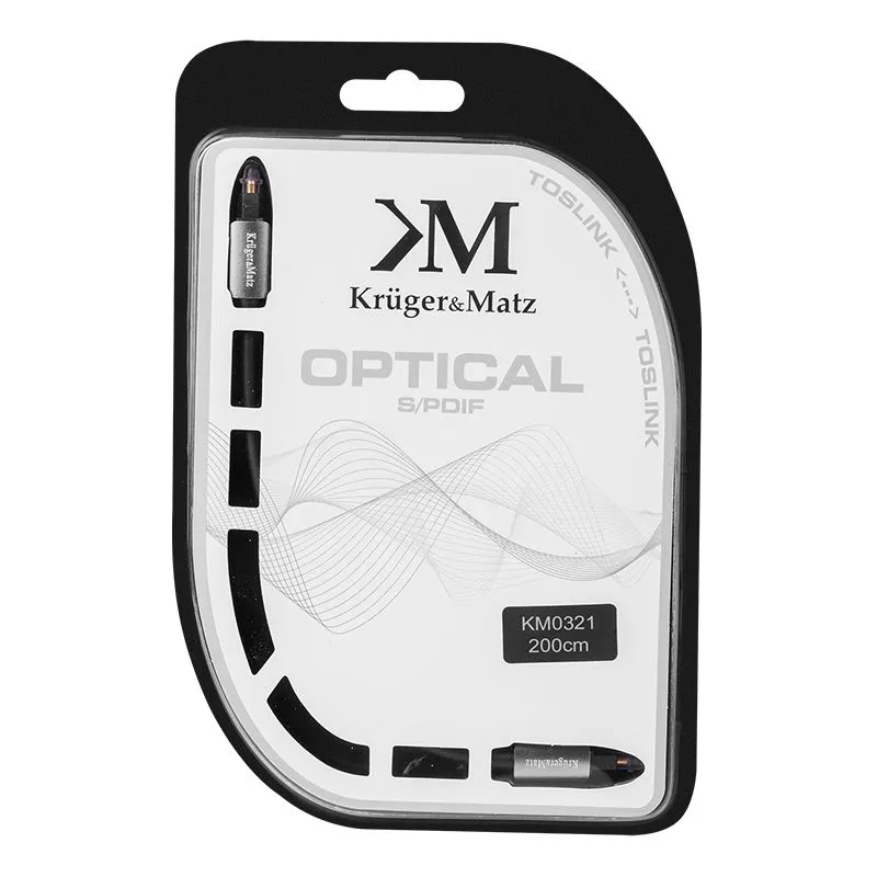 Cablu Optic Toslink-Toslink 2.0M Kruger&Matz