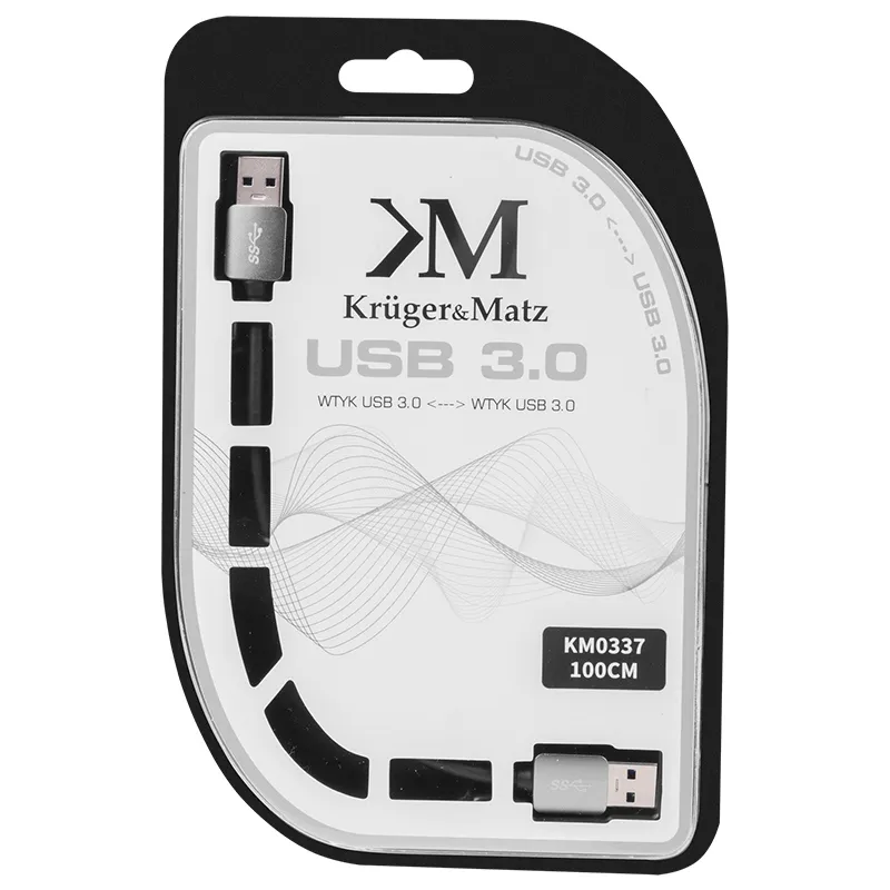 Cablu USB 3.0 Tata - Tata 1M Blister Kruger&Matz