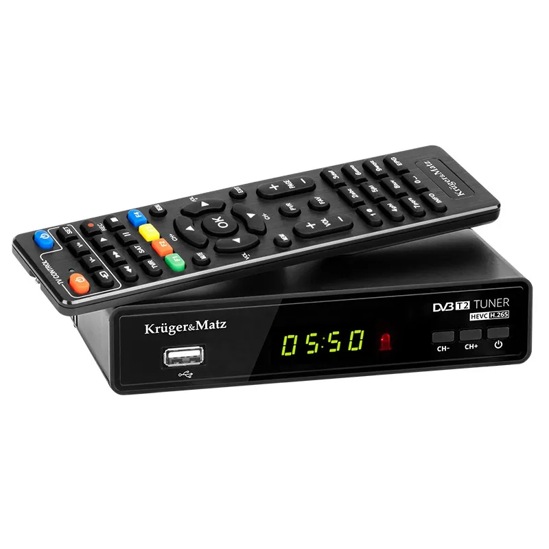 Tuner DVB-T2 H.265 HEVC Kruger&Matz