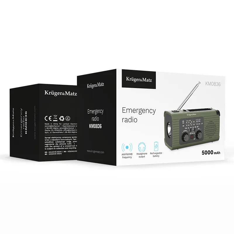 Radio Multifunctional Solar 5000MAH Kruger&MA