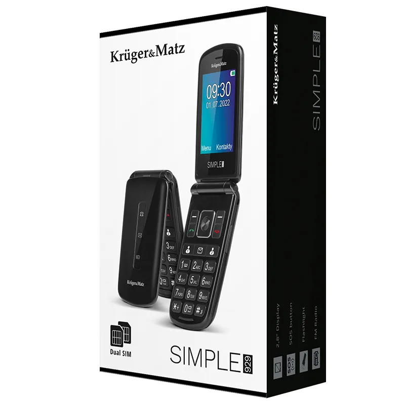Telefon GSM Seniori 929 Buton SOS Kruger&Matz