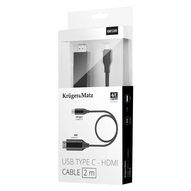 Cablu HDMI - USB Tip C 2M Kruger&Matz