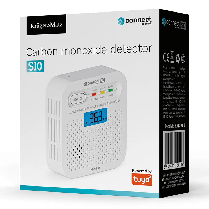 Senzor Monoxid de Carbon Connect S10 Tuya Kruger&Matz