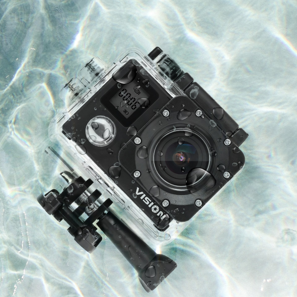 Camera sport rezistenta la apa