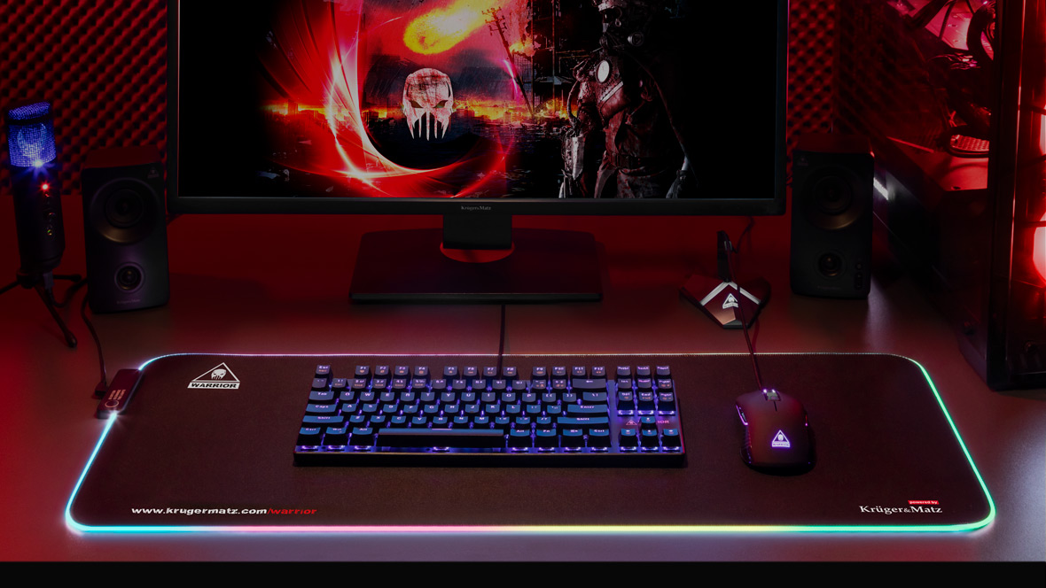 Mouse and keyboard mat iluminat Kruger&Matz