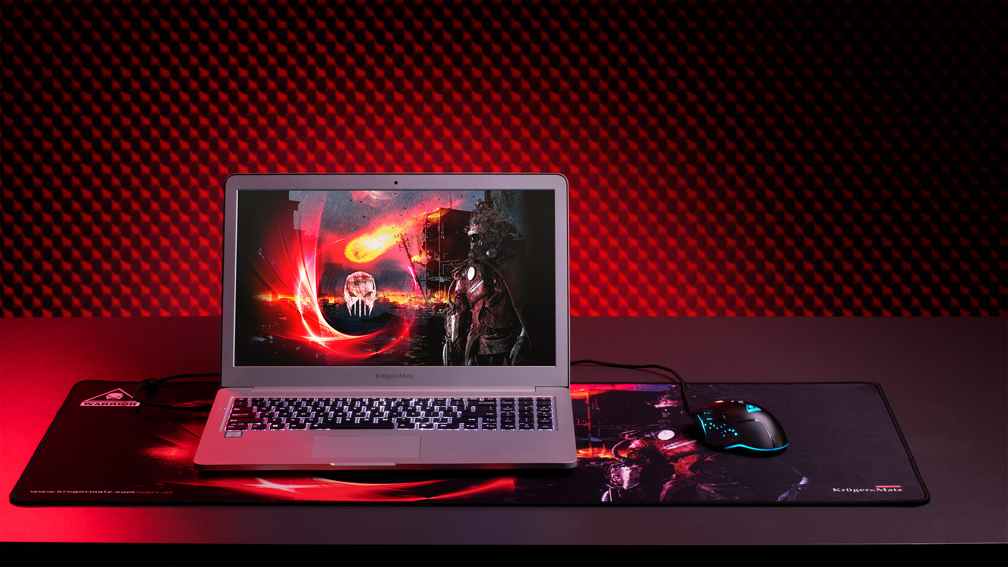 Pad-ul de la Kruger & Matz ofera o suprafata mare de joc si asigura o libertate optima de miscare. Indifernt daca joci acasa sau intr-o competitie de gaming, poti fi sigur ca nimic nu-ti va deranja jocul.   