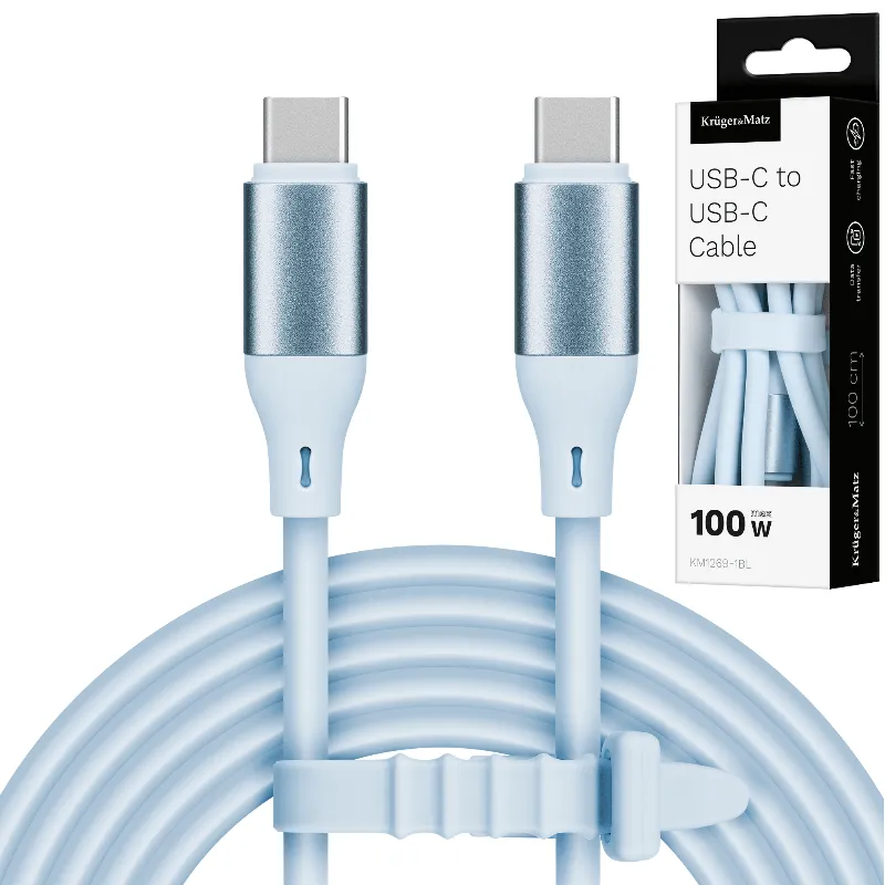 Cablu Silicon Type C-Type C 100W 1M Basic Kruger&Matz