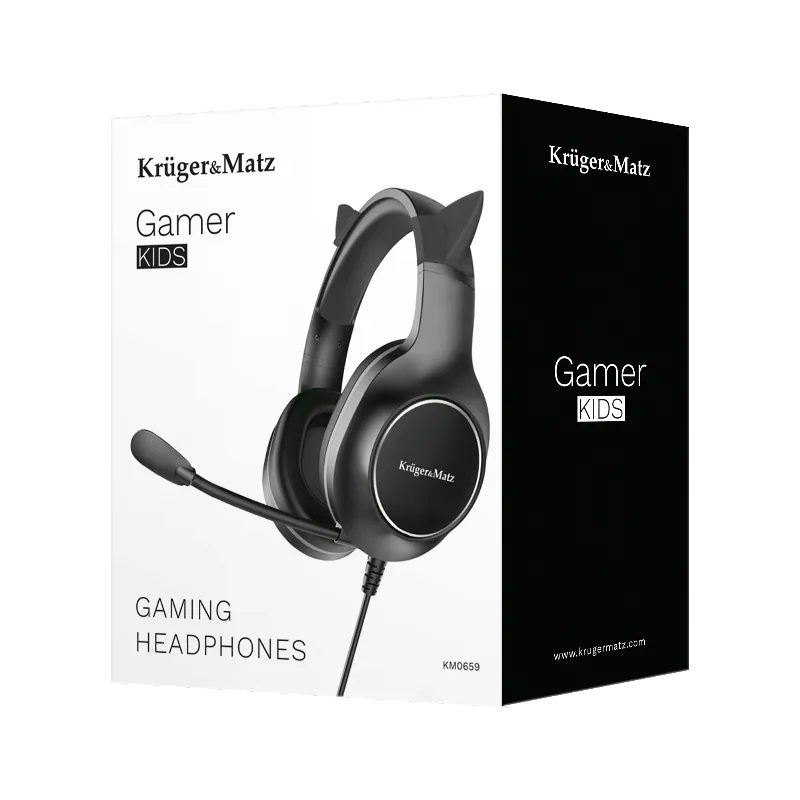 Casti Gamer Kids Kruger&Matz Negru