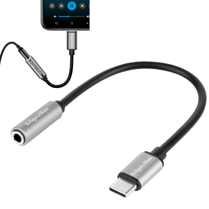 Cablu Adaptor USB Tip C Tata - 3.5 Mama