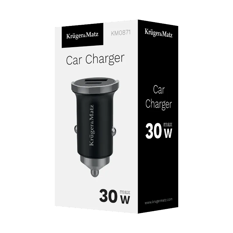 Incarcator Auto USB / Type C QC PD 30W Kruger&Matz