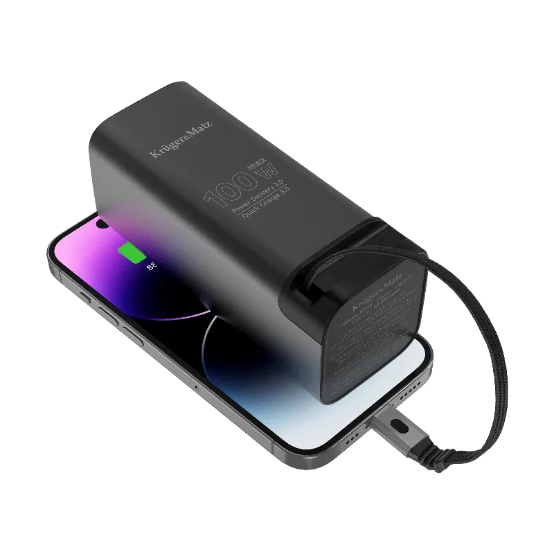Power Bank 20000 MAH Li-Ion 100W QC PD Kruger&Matz