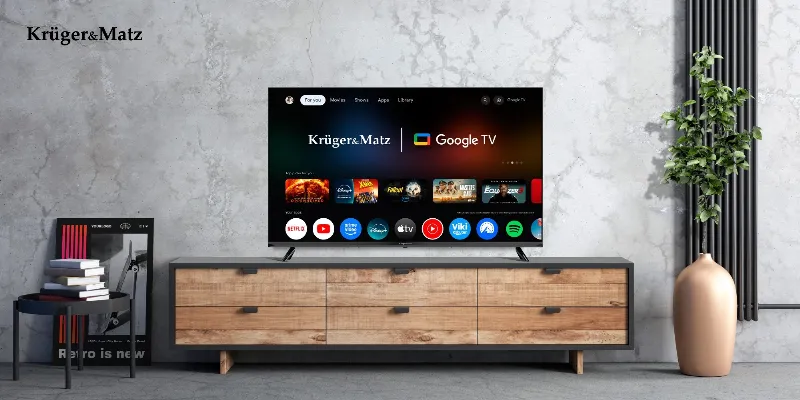 Google Smart TV 5.0 40 Inch 101CM H265 HEVC Kruger&Matz