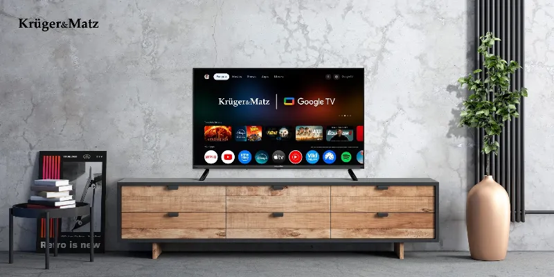 Google Smart TV 5.0 32 Inch 81CM H265 HEVC Kruger&Matz