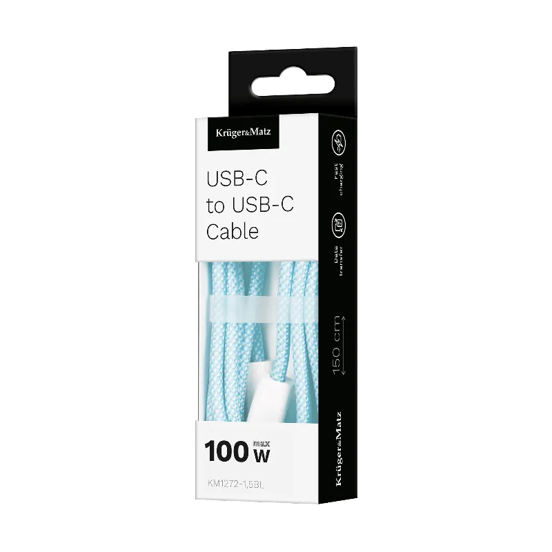 Cablu USB Type C - Type C 100W 1.5M Kruger&Matz