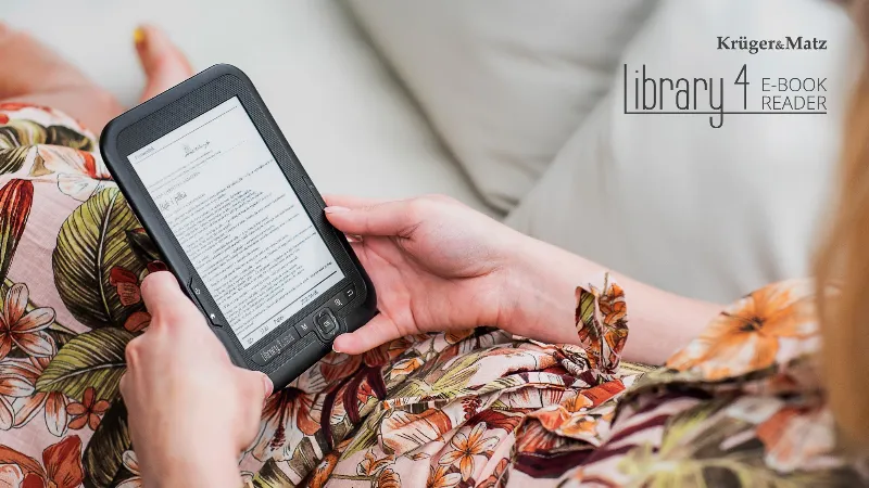 Ebook Reader 6 Inch E-Ink Library 4 Kruger&Matz