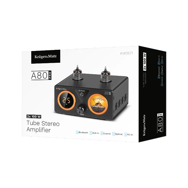 Amplificator Stereo Lampi 2X100W A80 Pro Kruger&Matz