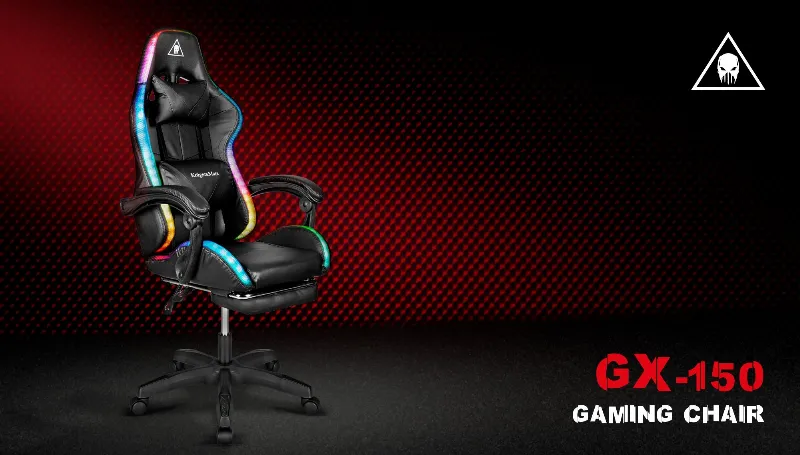 Scaun Gaming Gx-150 Negru LED Masaj Kruger&Matz