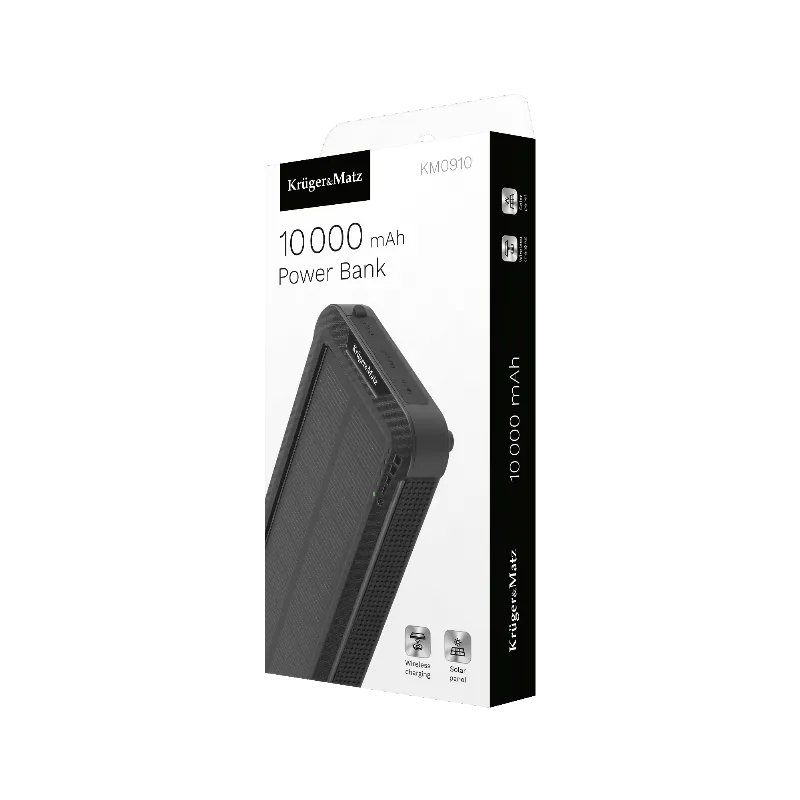 Power Bank Solar 10000 MAH Li-Pol Kruger&Matz