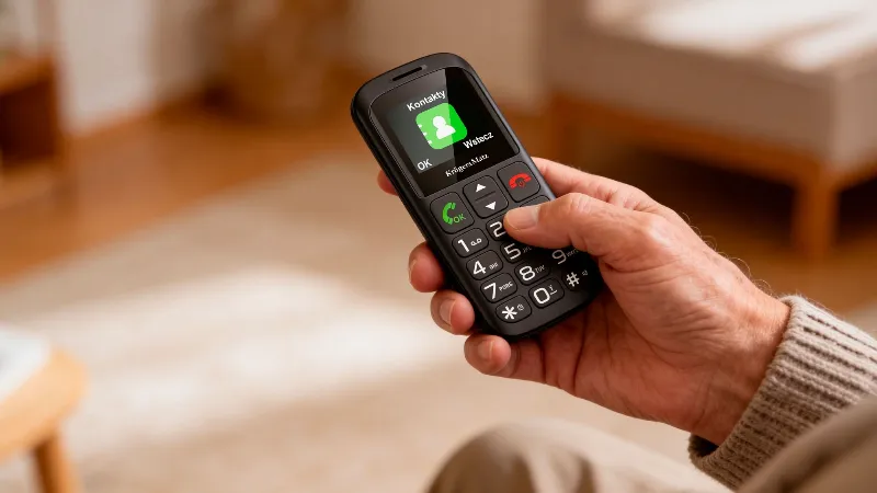 Telefon GSM Seniori Buton SOS Kruger&Matz