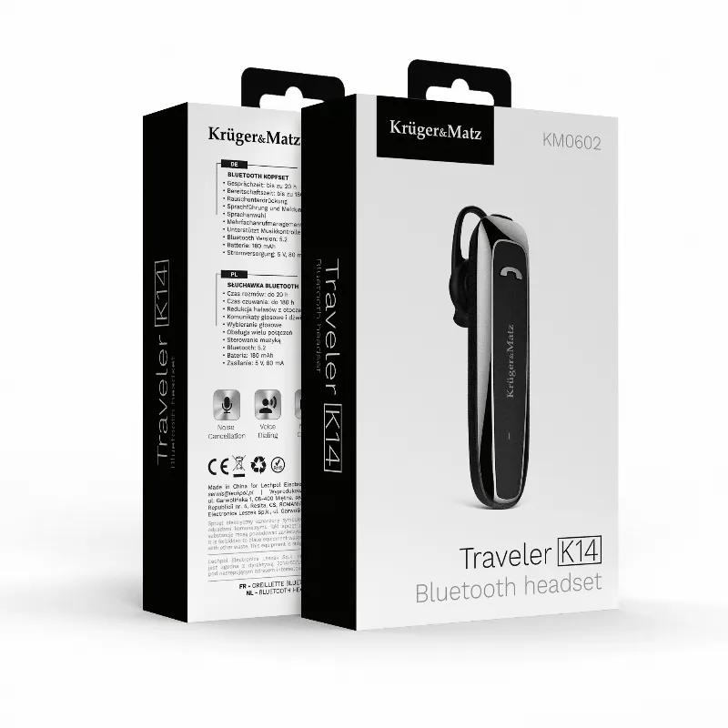 Headset Bluetooth 5.2 K14 Kruger&Matz