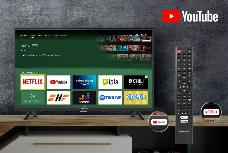 TV Full HD Smart 40 Inch 102CM Kruger&Matz