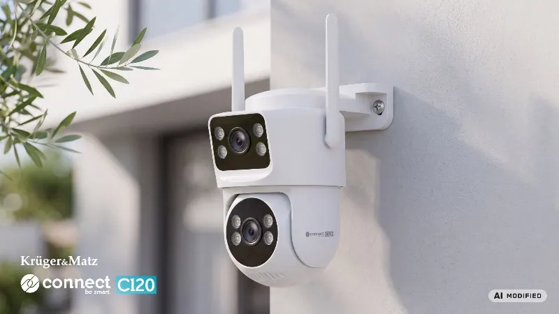 Camera Wifi Connect C120 4+4MPX Tuya Kruger&Matz