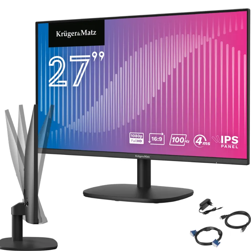 Monitor Ips E-LED 100HZ 4MS 27 Inch Kruger&Matz