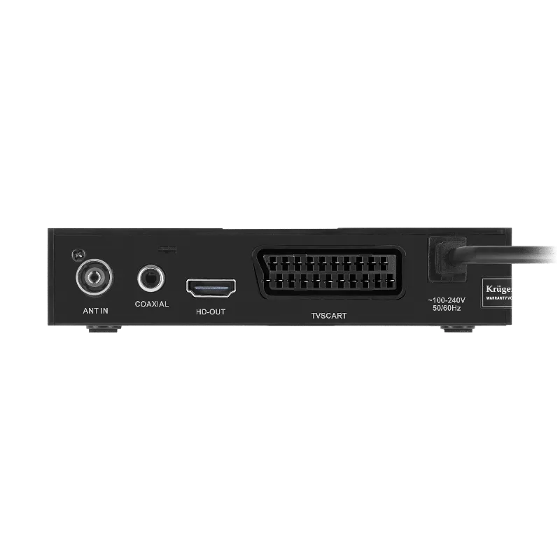 Tuner DVB-T2 H.265 HEVC Kruger&Matz