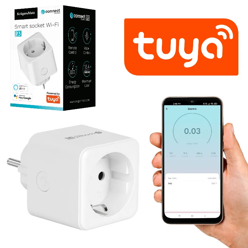 Priza Smart Wifi Connect P3 Tuya Kruger&Matz