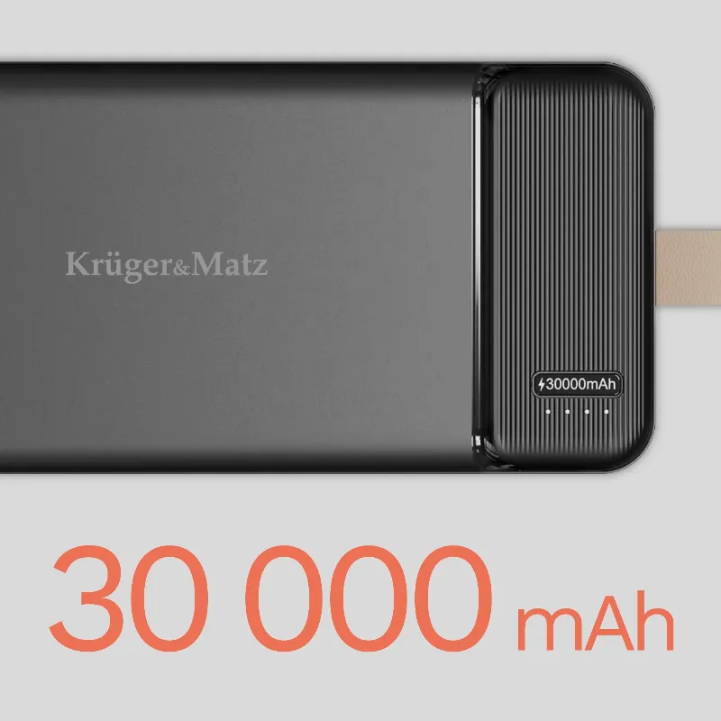 Power Bank 30000MAH Li-Pol Kruger&Matz