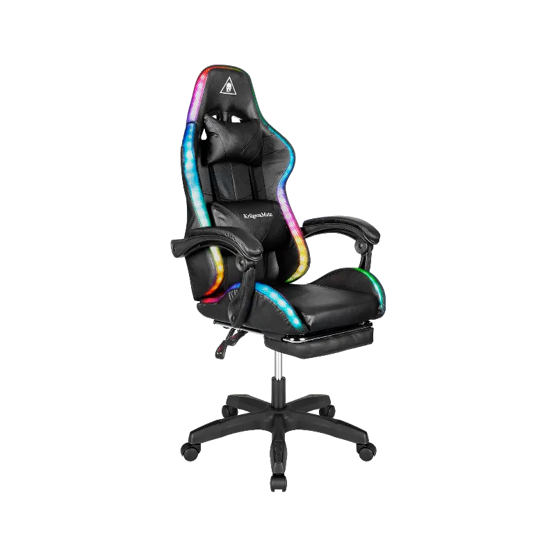 Scaun Gaming Gx-150 Negru LED Masaj Kruger&Matz