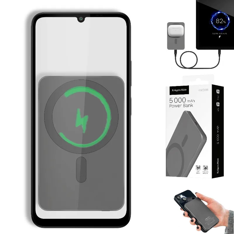 Power Bank 5000 MAH MAG Safe Kruger&Matz
