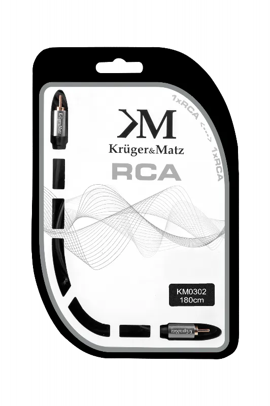 Cablu 1RCA-1RCA 1.8M Kruger&Matz