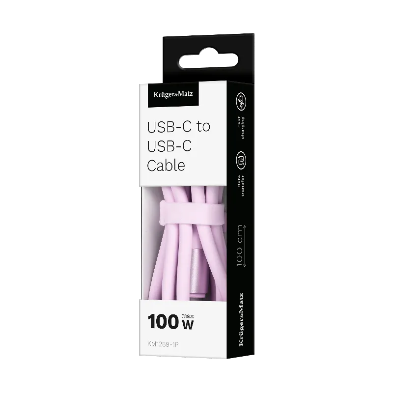 Cablu Silicon Type C-Type C 100W 1M Basic Kruger&Matz