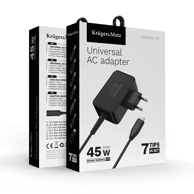 Alimentator Universal 45W Power Delivery Kruger&Matz