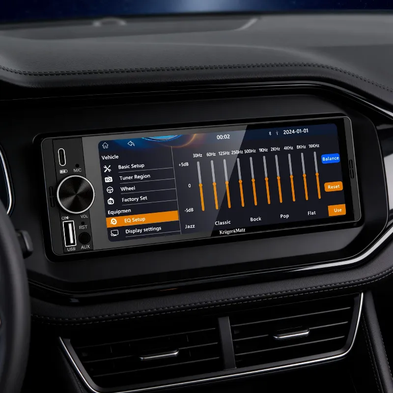 Player Auto 1 din 4X60W Carplay Androidauto Kruger&Matz