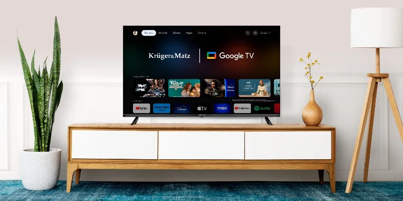 Google Smart TV 43 Inch 108CM H265 HEVC Kruger&Matz